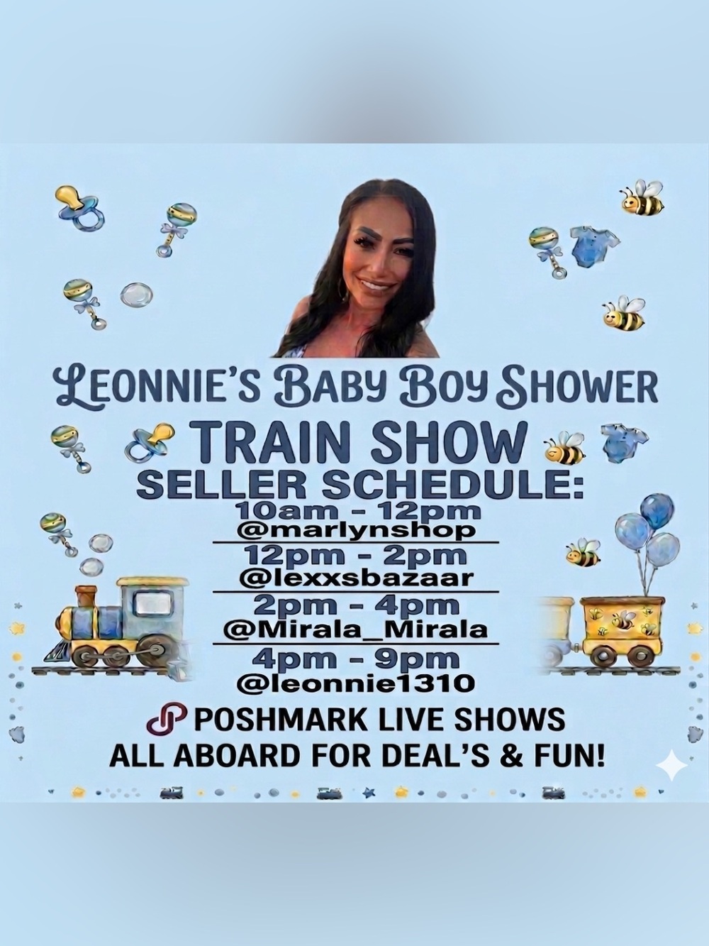 Leonnies's Baby Boy Shower Train Show